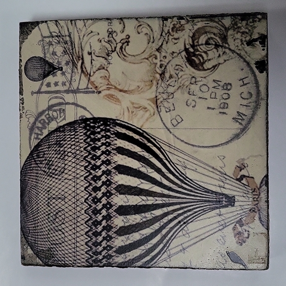 Cedar Mountain Air Balloon Artwork Handmade On Salt Spring Island Canada - Picture 6 of 8